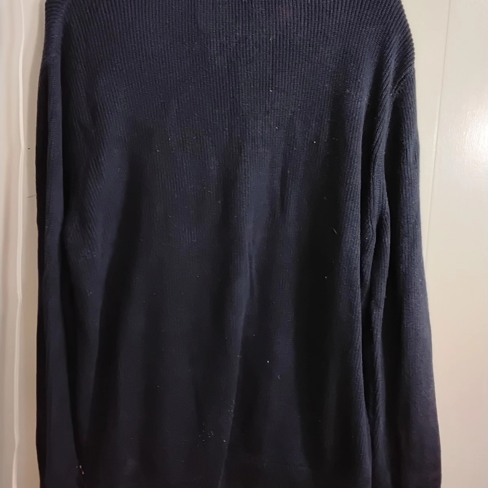 Eddie Bauer Men's Dark Blue Crewneck Sweater - Picture 3 of 4